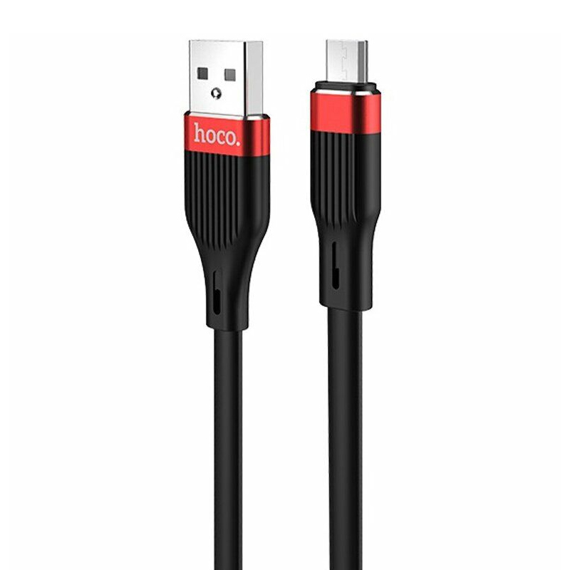 USB кабель Hoco U72 Forest Silicone microUSB black