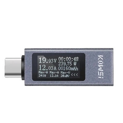 USB-С тестер вимірювання напруги, сили струму X1 USB-С тестер вимірювання напруги, сили струму X1