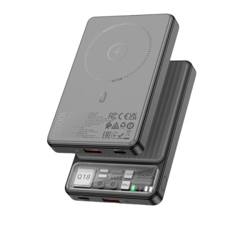 Зовнішній акумулятор Hoco Q18 22.5W MagSafe 10000 mAh black Зовнішній акумулятор Hoco Q18 22.5W MagSafe 10000 mAh black