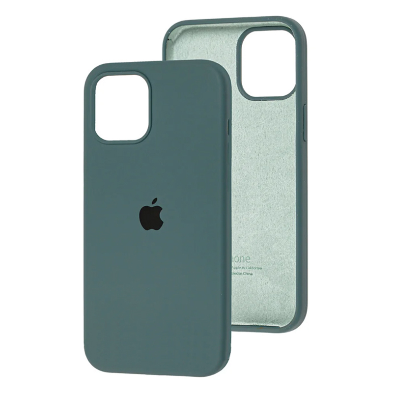 Накладка Original Silicone Case iPhone 12 Pro Max green pine