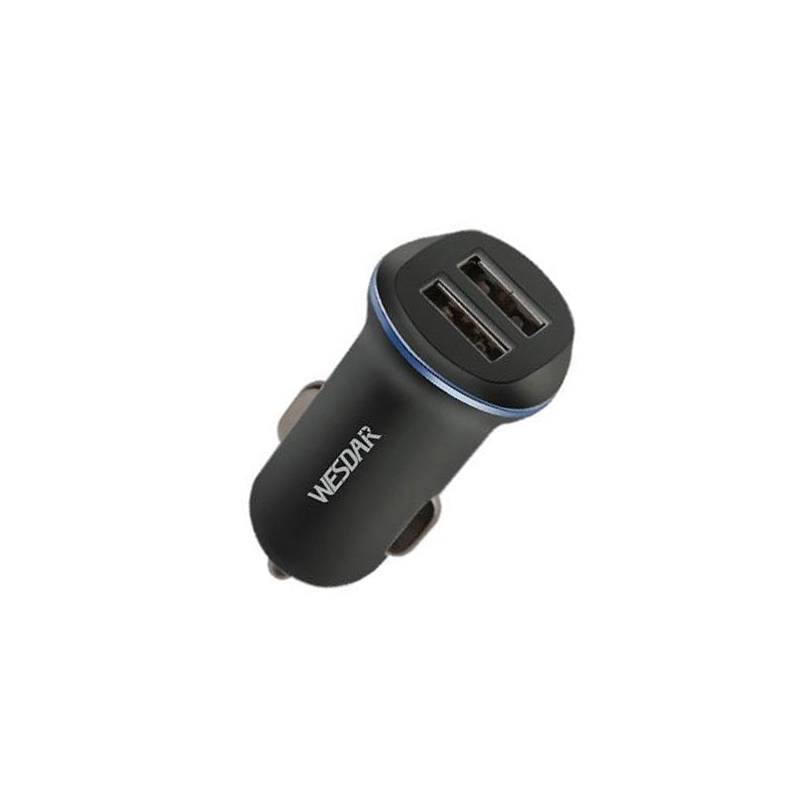 Автомобільний зарядний пристрій Wesdar U8 2 USB 3100 mA black