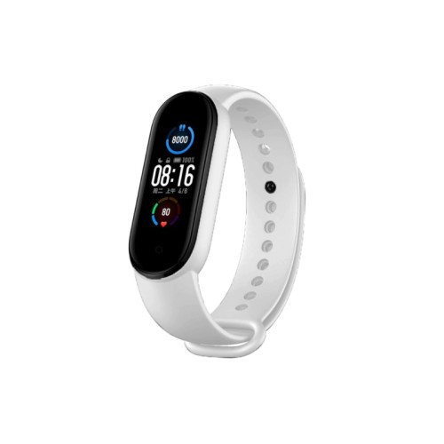 Ремінець для Xiaomi Mi Band 5, 6 silicone white Ремінець для Xiaomi Mi Band 5, 6 silicone white