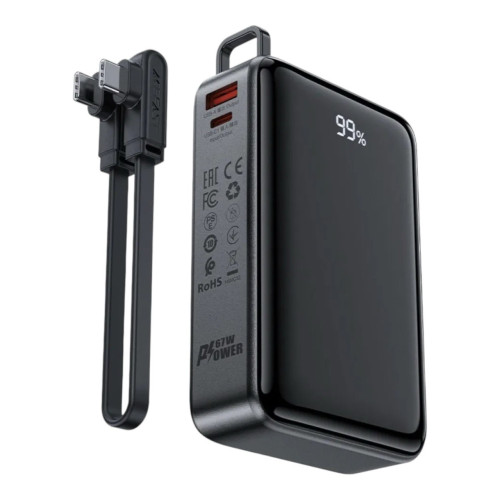 Зовнішній акумулятор Acefast M4 20000 mAh 67W black
