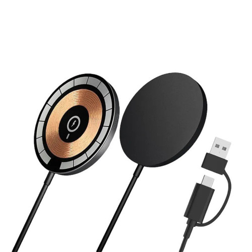 Бездротовий зарядний пристрій 5W, 7.5W, 10W, 15W MagSafe USB-C, USB-A black