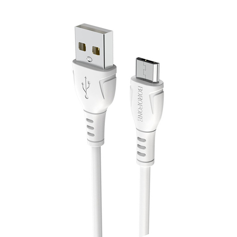 USB кабель Borofone BX51 microUSB white