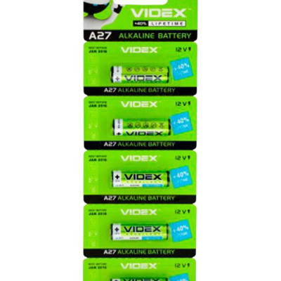 Батарейка Videx A27 Alcaline 12V 5шт