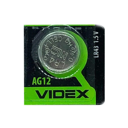 Батарейка Videx AG12 LR43 1.5V 1шт Батарейка Videx AG12 LR43 1.5V 1шт