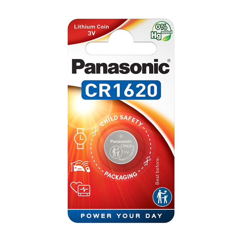 Батарейка Panasonic CR1620 Lithium 3V 1шт