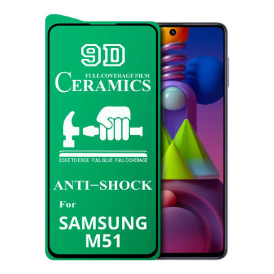 Захисне скло Glass Samsung M51, M515 Ceramic black Захисне скло Glass Samsung M51, M515 Ceramic black