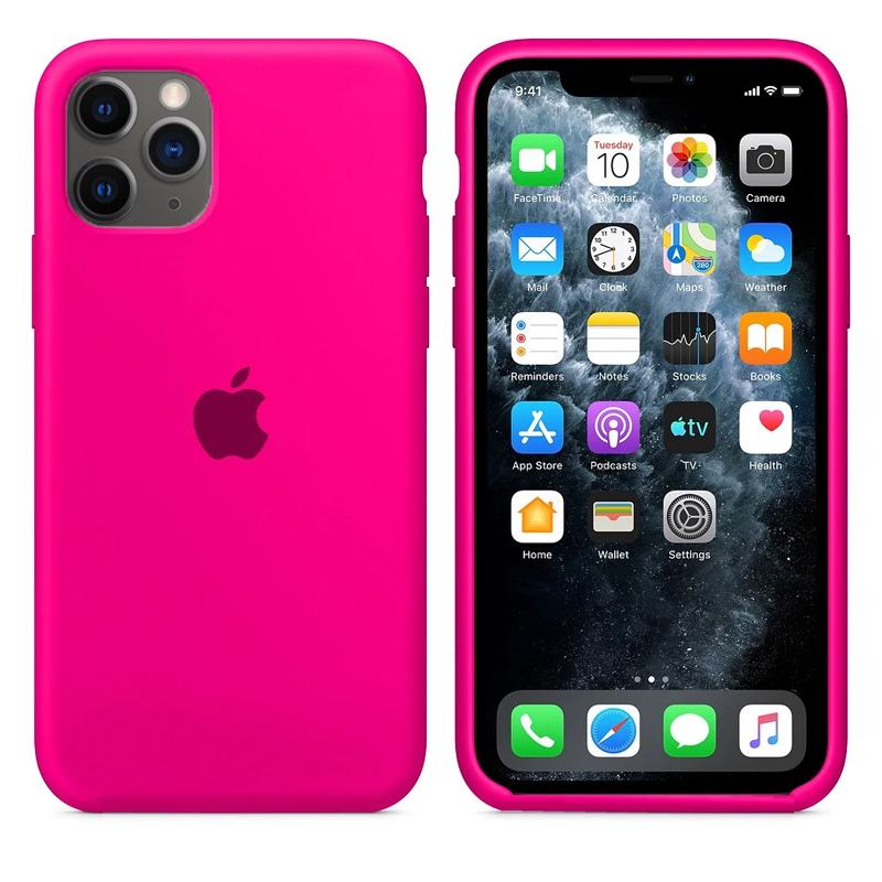 Накладка Original Silicone Case iPhone 11 Pro pink hot