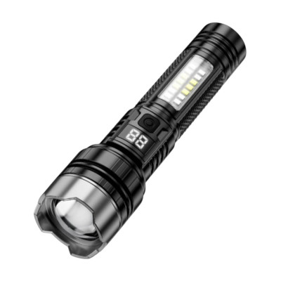 Ліхтарик XO YH20 Telescopic Zoom Red and Blue Strobe Light Чорний Ліхтарик XO YH20 Telescopic Zoom Red and Blue Strobe Light Чорний