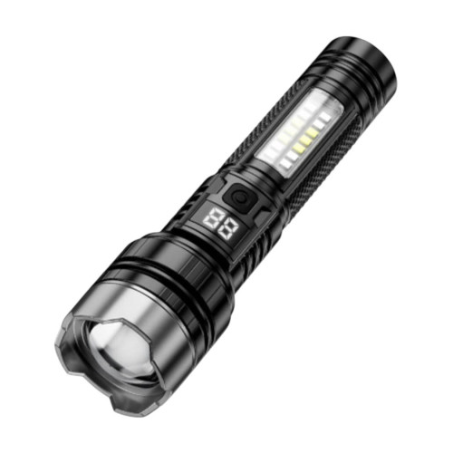 Ліхтарик XO YH20 Telescopic Zoom Red and Blue Strobe Light Чорний Ліхтарик XO YH20 Telescopic Zoom Red and Blue Strobe Light Чорний