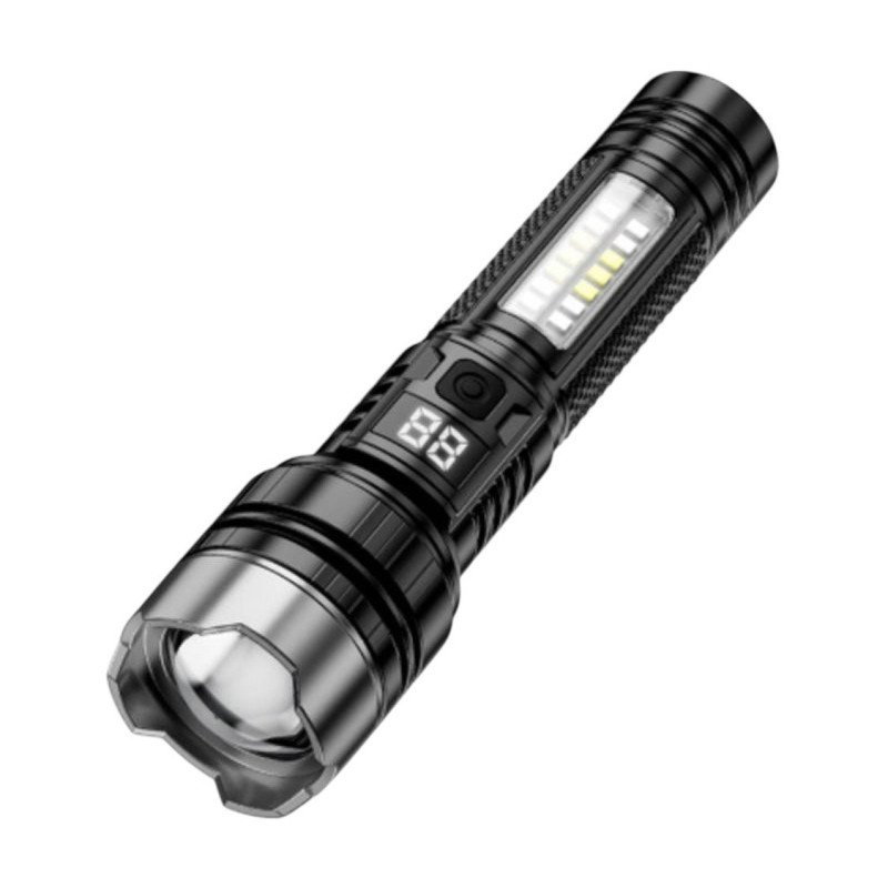 Ліхтарик XO YH20 Telescopic Zoom Red and Blue Strobe Light Чорний Ліхтарик XO YH20 Telescopic Zoom Red and Blue Strobe Light Чорний