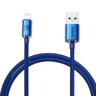 USB кабель Baseus Lightning CCAJY000003 blue 1.2m USB кабель Baseus Lightning CCAJY000003 blue 1.2m