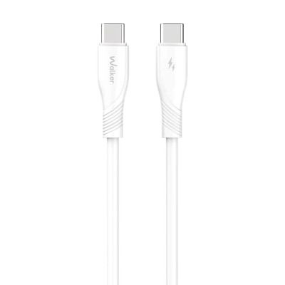 USB кабель Walker C585 Type-C to Type-C 60W white USB кабель Walker C585 Type-C to Type-C 60W white