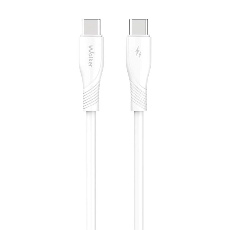 USB кабель Walker C585 Type-C to Type-C 60W white USB кабель Walker C585 Type-C to Type-C 60W white