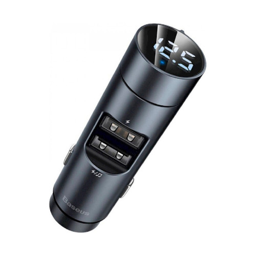 FM трансмітер Bluetooth Baseus CCNLZ-0G 18W grey FM трансмітер Bluetooth Baseus CCNLZ-0G 18W grey