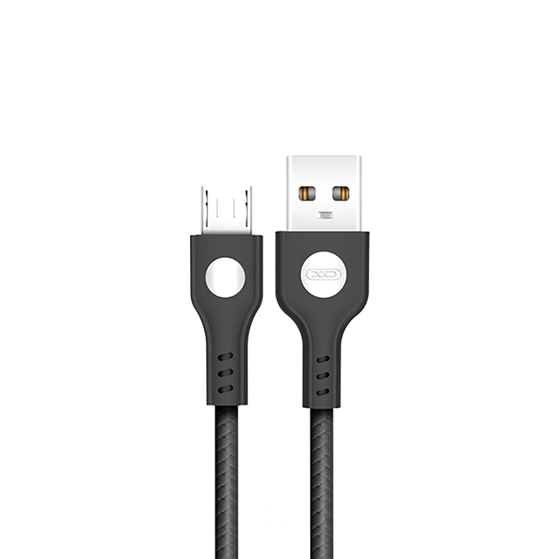 USB кабель XO NB107 microUSB black