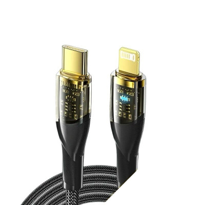 USB кабель Essager Type-C на Lightning PD 29W black USB кабель Essager Type-C на Lightning PD 29W black
