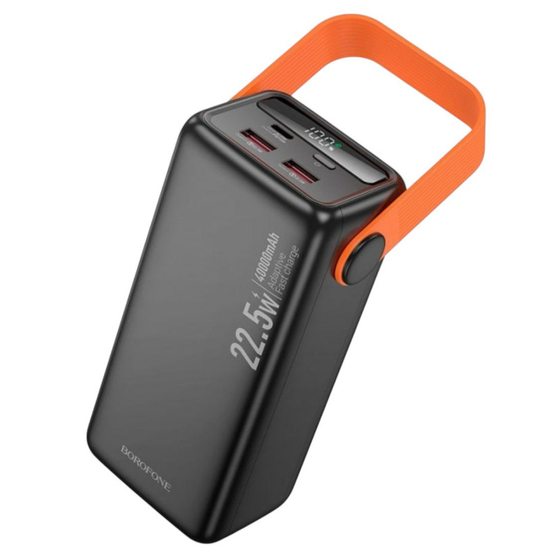 Зовнішній акумулятор Borofone BJ66 PD20W, QC3.0, 40000 mAh black Зовнішній акумулятор Borofone BJ66 PD20W, QC3.0, 40000 mAh black