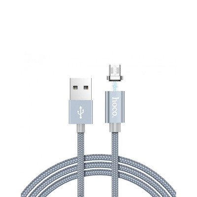 USB кабель Hoco U40A microUSB магнітний gray USB кабель Hoco U40A microUSB магнітний gray