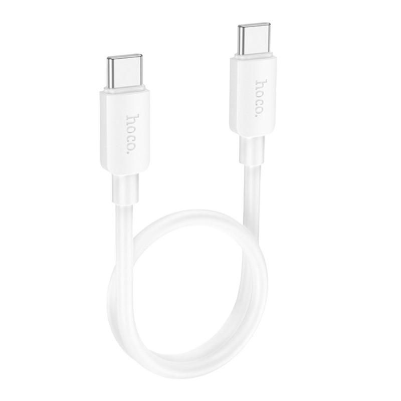 USB кабель Hoco X96 Hyper 60W Type-C to Type-C white 0.25m