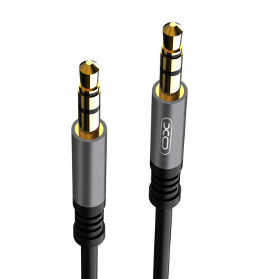 Аудіо-кабель XO NB-121 AUX 3.5 мм black Аудіо-кабель XO NB-121 AUX 3.5 мм black