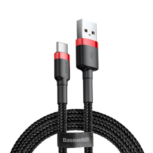 USB кабель Baseus Type-C CATKLF-B91 black-red USB кабель Baseus Type-C CATKLF-B91 black-red