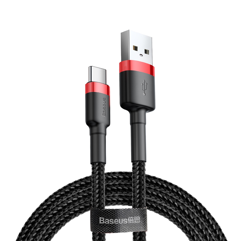 USB кабель Baseus Type-C CATKLF-B91 1 м black-red