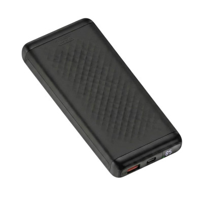 Зовнішній акумулятор XO PB308 10000 mAh 22.5W LCD black