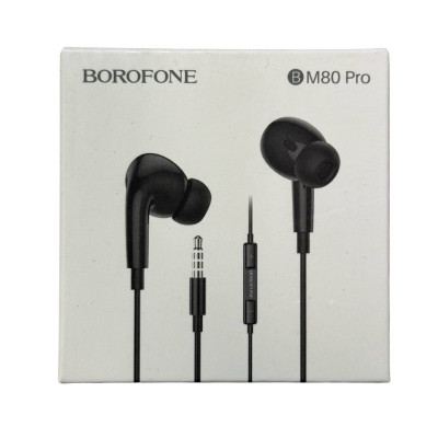 Навушники Borofone BM80 Pro з мікрофоном black Навушники Borofone BM80 Pro з мікрофоном black