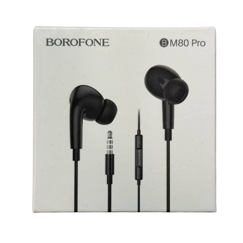 Навушники Borofone BM80 Pro з мікрофоном black