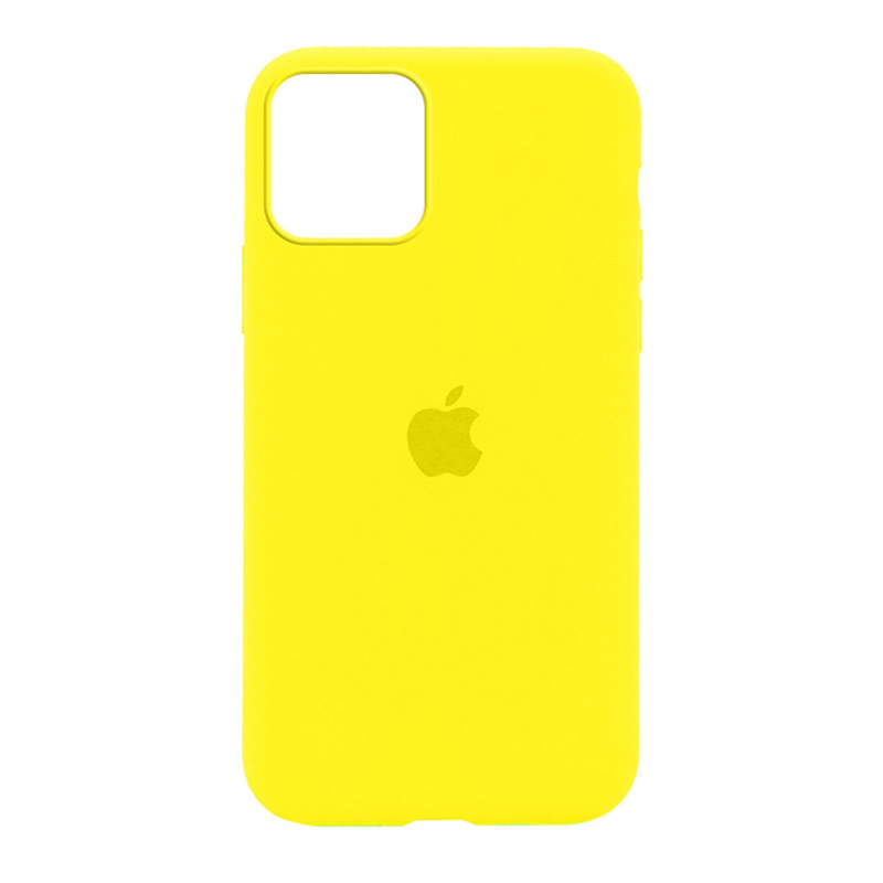 Накладка Original Silicone Case iPhone 12, 12 Pro yellow lime