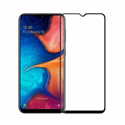 Захисне скло Glass Samsung A20S, A207 Full Glue black Захисне скло Glass Samsung A20S, A207 Full Glue black