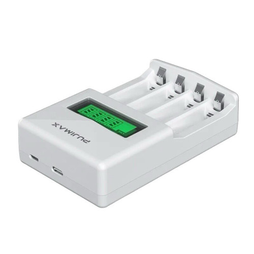 Зарядний пристрій для акумуляторів AA, AAA, Pujimax 4-х канальний Зарядний пристрій для акумуляторів AA, AAA, Pujimax 4-х канальний