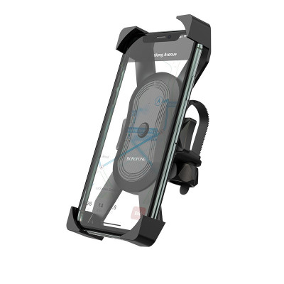 Тримач для телефона на велосипед і мотоцикл Borofone BH15 black Тримач для телефона на велосипед і мотоцикл Borofone BH15 black