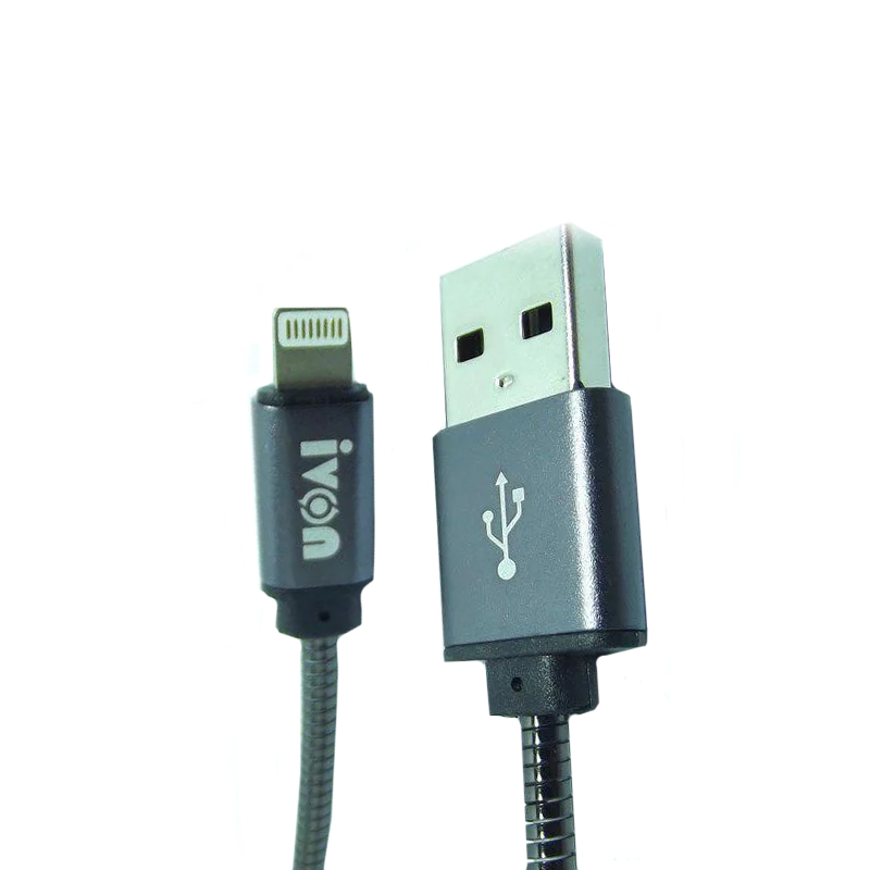 USB кабель Ivon CA-37 Lightning silver