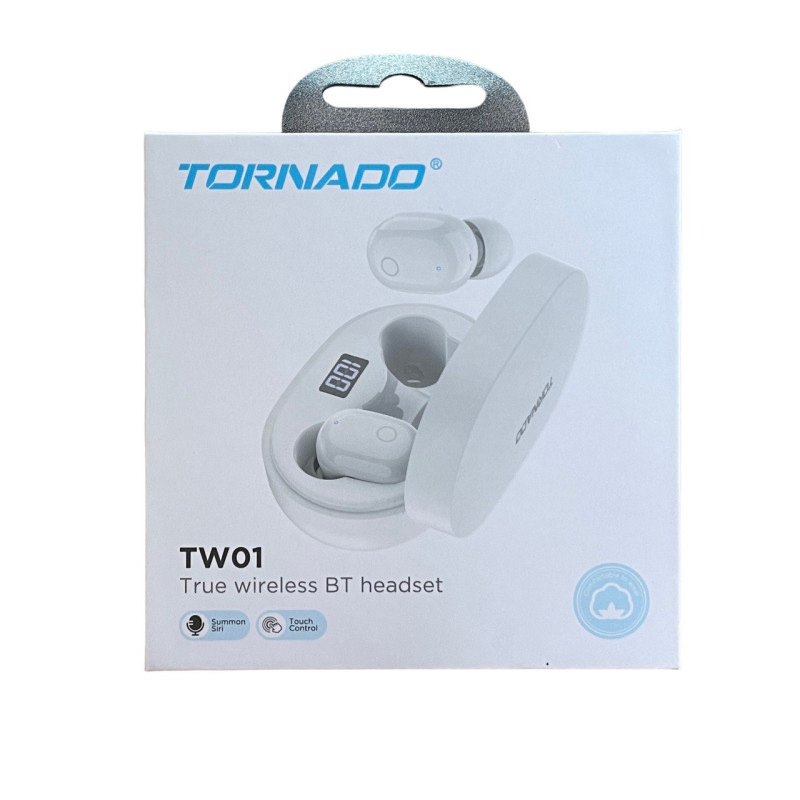 Навушники Bluetooth Tornado TW01 white