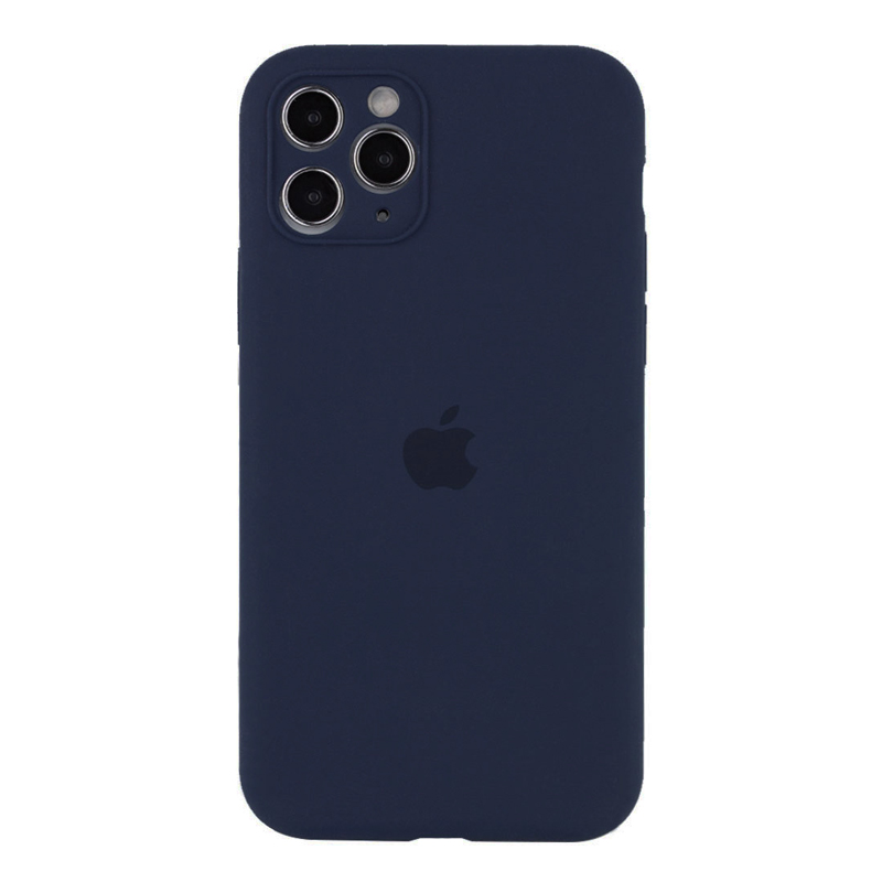 Накладка Original Silicone Case iPhone 11 Pro Max blue dark Close Camera