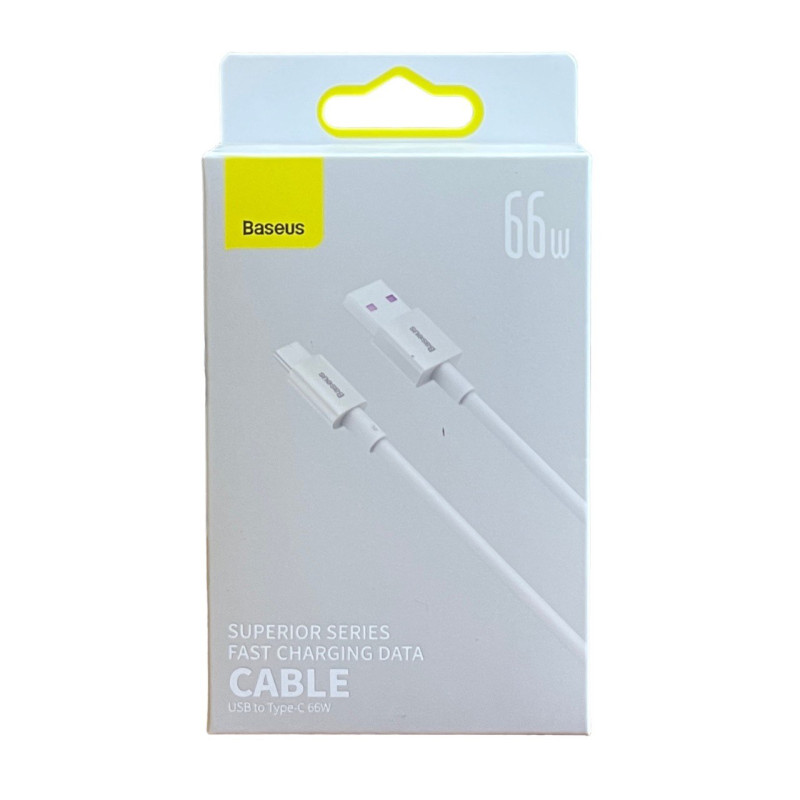 USB кабель Baseus Type-C CATYS-02 66W white