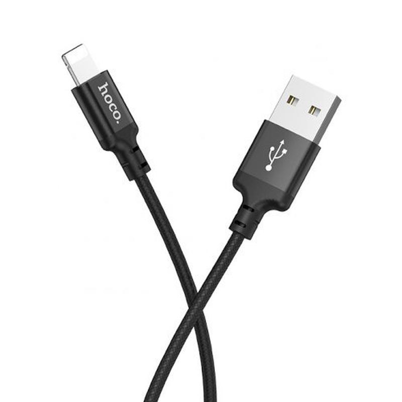 USB кабель Hoco X14 Lightning 2 метри black
