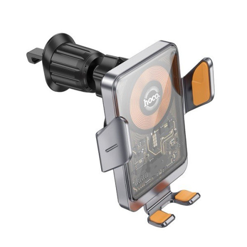 Автотримач Hoco HW7 wireless Car 15W в дефлектор black Автотримач Hoco HW7 wireless Car 15W в дефлектор black