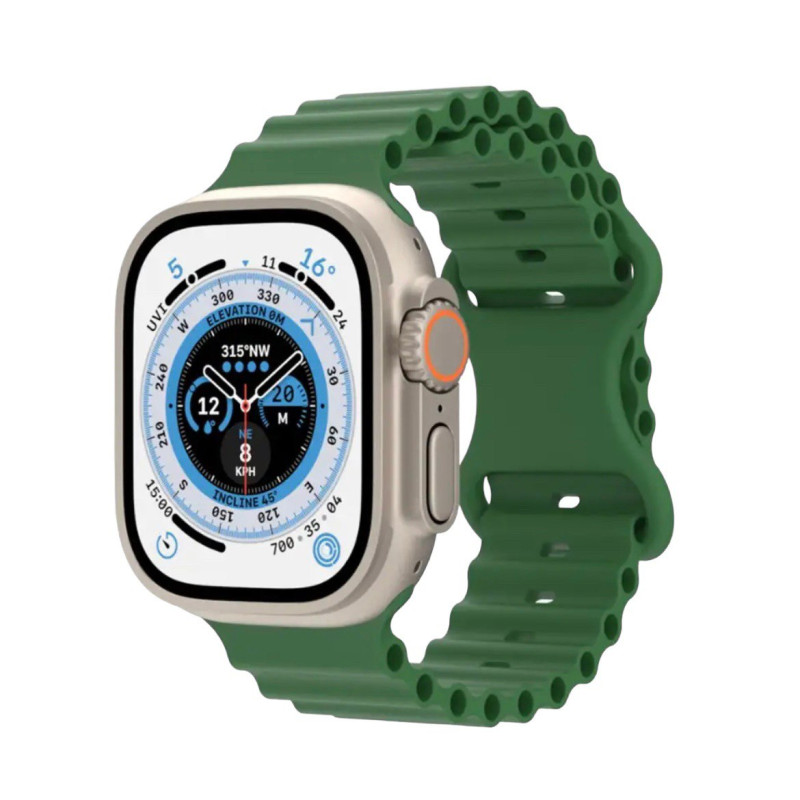 Ремінець для Apple Watch Ocean Band 42, 44, 45, 49 green