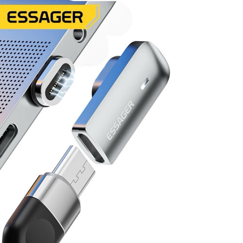 Перехідник Type-C Essager магнітний 100W