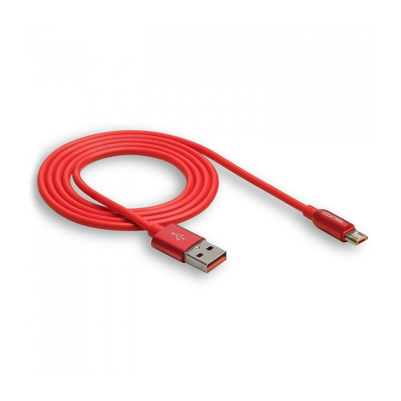 USB кабель Walker C725 microUSB red