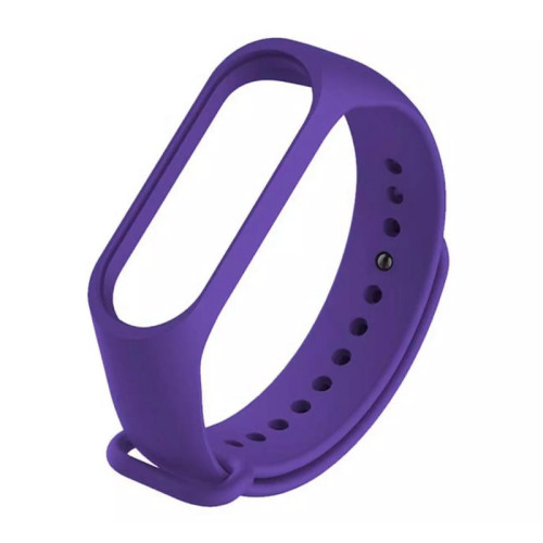 Ремінець для Xiaomi Mi Band 3, 4 silicone purple