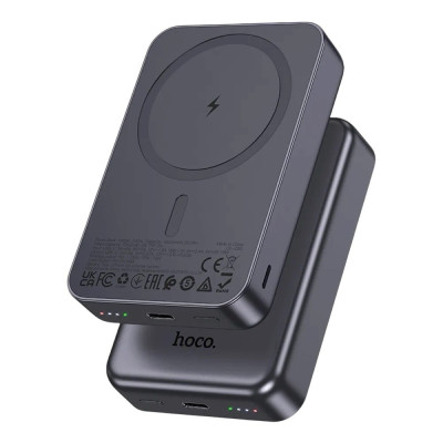 Зовнішній акумулятор Hoco J160A 10000 mAh magnetic PD20W metal gray
