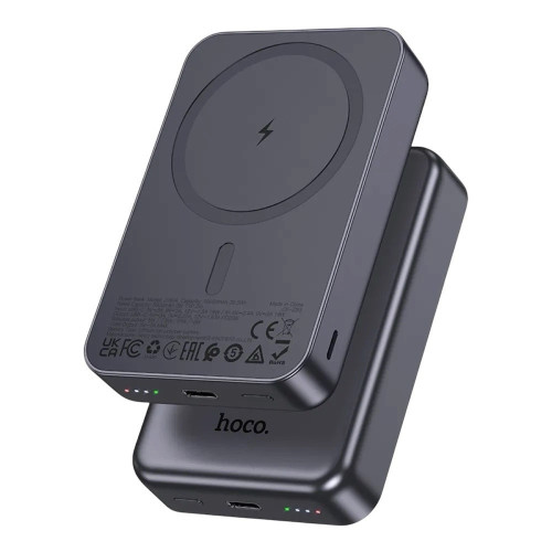 Зовнішній акумулятор Hoco J160A 10000 mAh magnetic PD20W metal gray