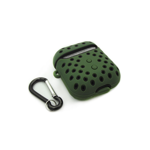 Чохол для Airpods, Airpods 2 Sport design dark green-black