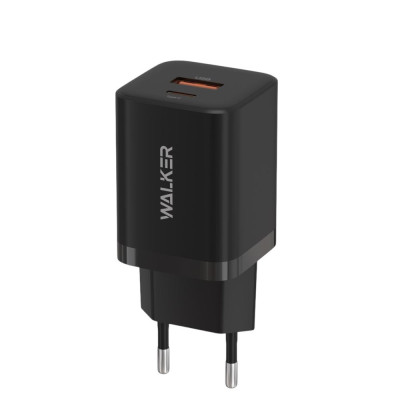 Зарядний пристрій Walker WH-60 USB-A, USB-C  30W black